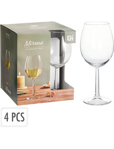 Excellent Houseware Wijnglas 43 cl Mirena set 4 stuks