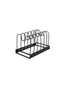 Wenko Dekselrek- en pannenhouder uitschuifbaar zwart
