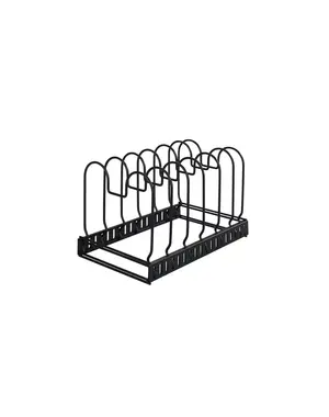 Wenko Deksel- en pannenhouder uitschuifbaar zwart