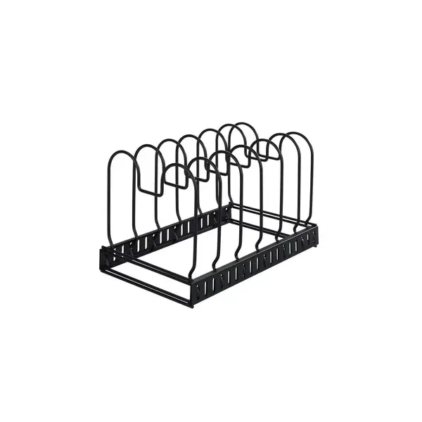 Wenko Deksel- en pannenhouder uitschuifbaar zwart