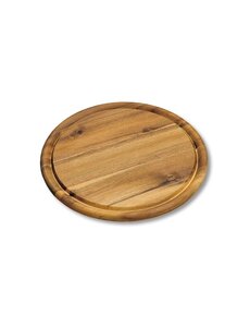 Kesper Snijplank-Bistrobord Acacia geolied rond 25cm