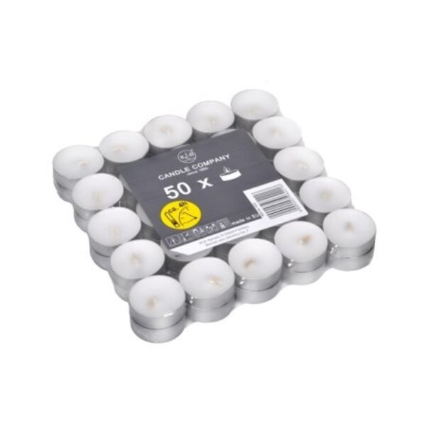 Theelicht 50 stuks 4 branduur