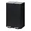 Wicotex Pedaalemmer 60 liter 2x30liter zwart