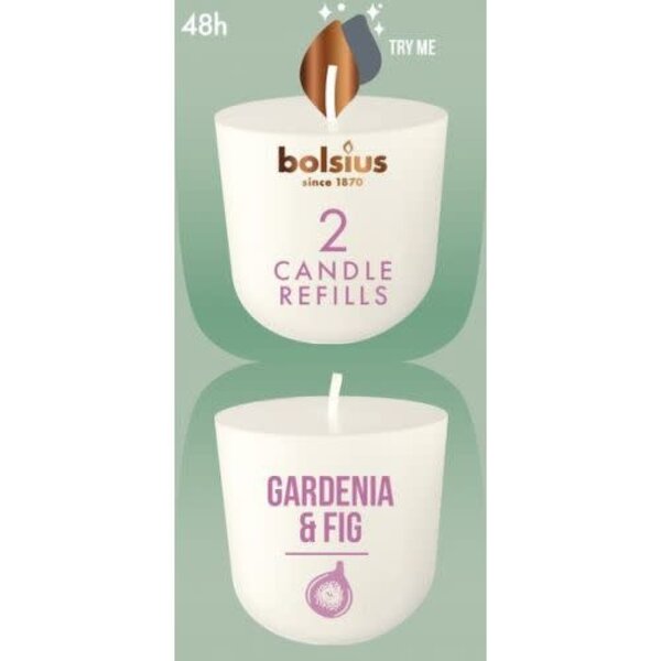 Bolsius Cleanlight refill gardenia & fig