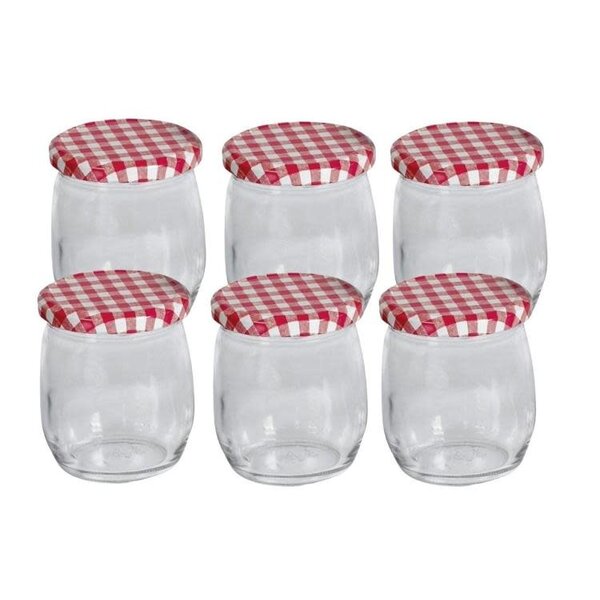 Jampotglazen per 6 stuks 420 ml