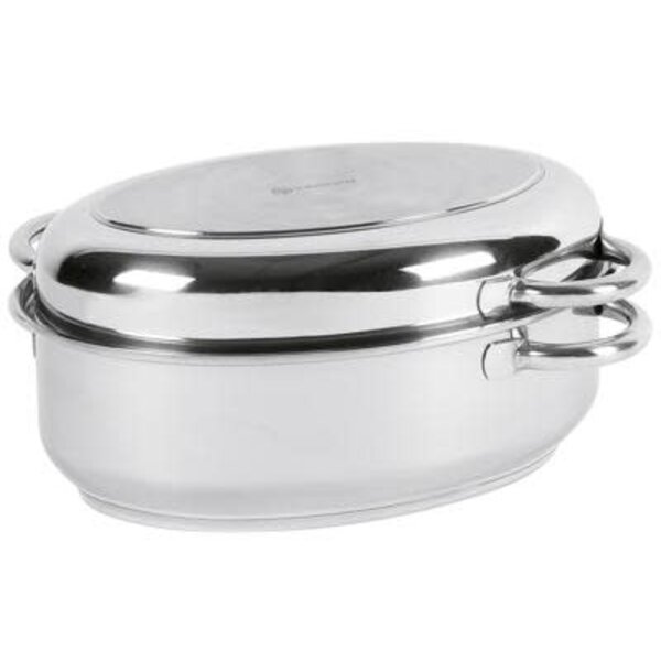 Braadpan 38cm ovaal 9L RVS