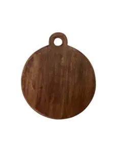  Snijplank - Serveerplank 25x29cm rond walnoot