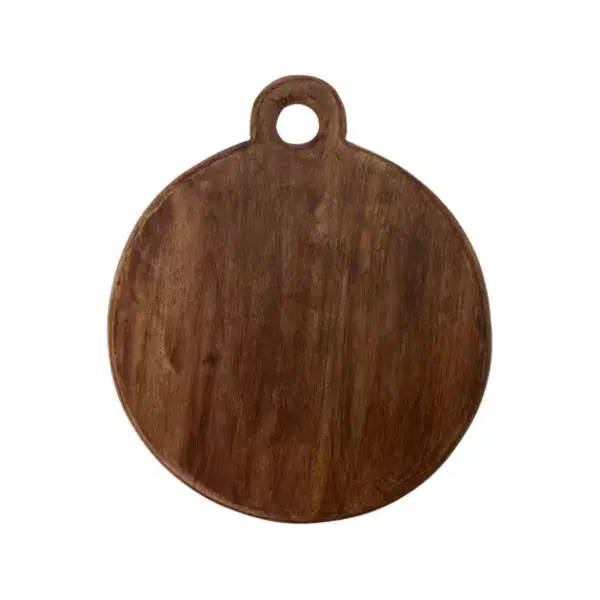 Snijplank - Serveerplank 25x29cm rond walnoot