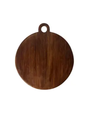  Snijplank - Serveerplank 34x39cm rond walnoot