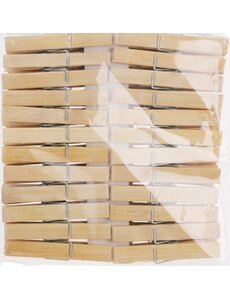  Wasknijpers bamboe set van 48 stuks