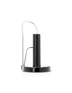 Brabantia Keukenrolhouder staand zwart/Brilliant Steel