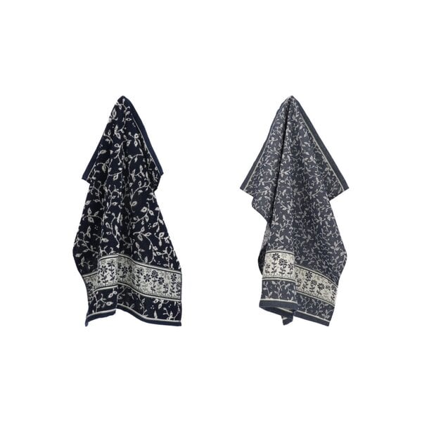 Bunzlau Castle Set keuken- en theedoek Daydream Dark Blue