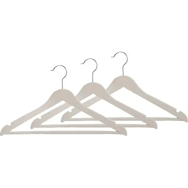 Kesper Kleerhangers set 3 stuks beige