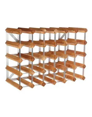  Wijnrek voor 30 flessen licht eik