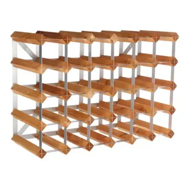 Wijnrek voor 30 flessen licht eik