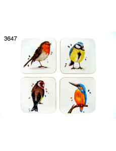 Geharo Onderzetter vogel set 4