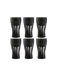 Luminarc Glas Origineel Coca Cola zwart set 6
