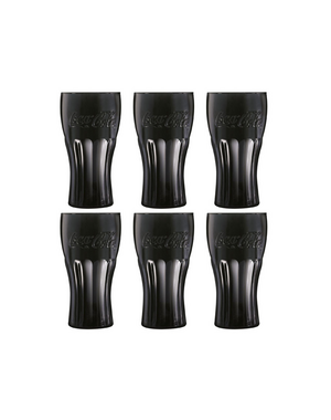 Luminarc Glas Origineel Coca Cola zwart set 6