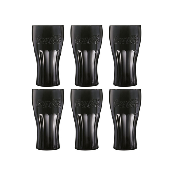 Luminarc Glas Origineel Coca Cola zwart set 6