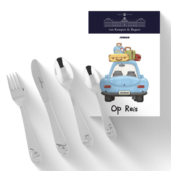 Koninklijke van Kempen & Begeer Kinderbestek Op Reis 4 delig