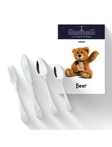 Koninklijke van Kempen & Begeer Kinderbestek Beer 4 delig