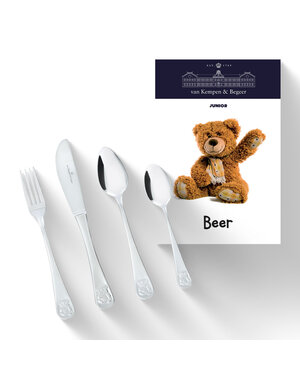 Koninklijke van Kempen & Begeer Kinderbestek Beer 4 delig