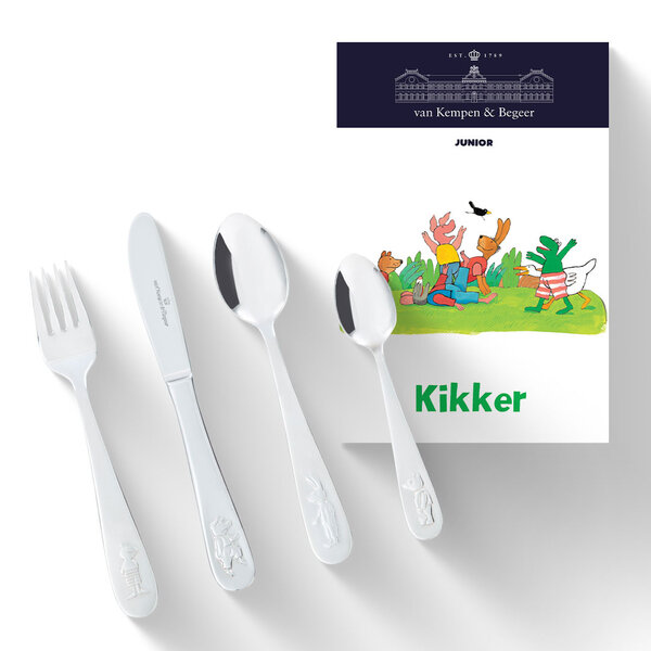 Koninklijke van Kempen & Begeer Kinderbestek Kikker 4 delig