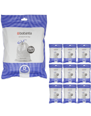 Brabantia Afvalzakken PerfectFit D, 15-20L, 400 stuks