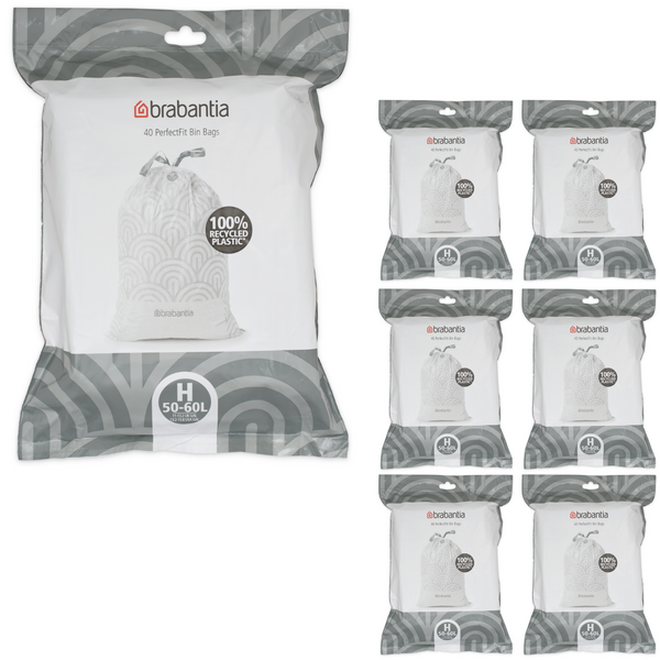 Brabantia Afvalzakken PerfectFit H, 50-60L, 280 stuks
