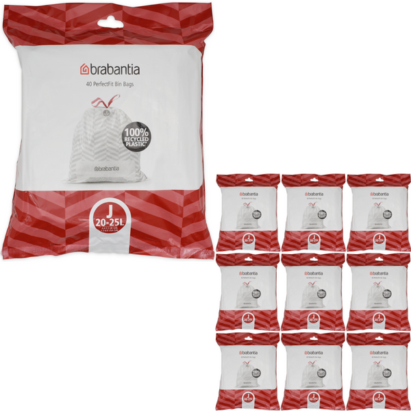 Brabantia Afvalzakken PerfectFit J, 20-25L, 400 stuks