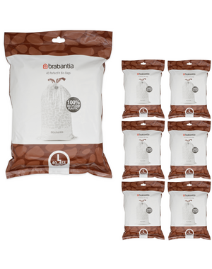 Brabantia Afvalzakken PerfectFit L, 40-45L, 280 stuks