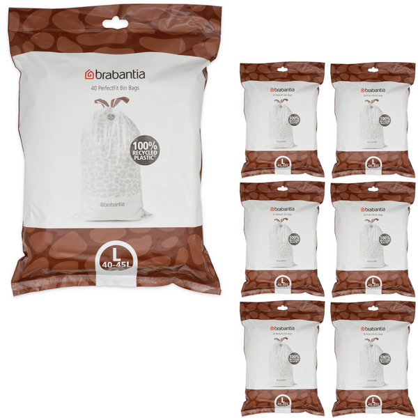 Brabantia Afvalzakken PerfectFit L, 40-45L, 280 stuks