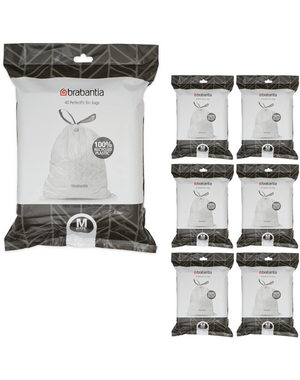 Brabantia Afvalzakken PerfectFit M, 60L, 280 stuks