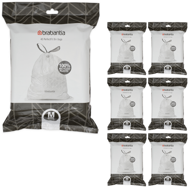 Brabantia Afvalzakken PerfectFit M, 60L, 280 stuks