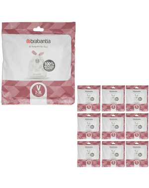 Brabantia Afvalzakken PerfectFit V, 3L, 400 stuks