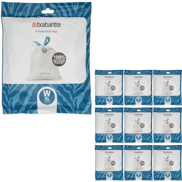 Brabantia Afvalzakken PerfectFit W, 5L, 400 stuks