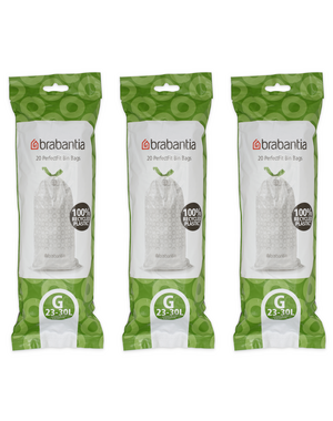 Brabantia Afvalzakken PerfectFit G, 23-30L, 60 stuks