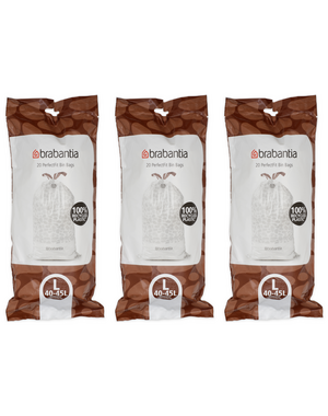 Brabantia Afvalzakken PerfectFit L, 40-45L, 60 stuks