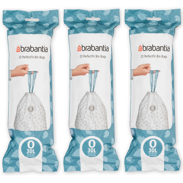 Brabantia Afvalzakken PerfectFit O, 30L, 60 stuks