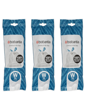 Brabantia Afvalzakken PerfectFit W, 5L, 60 stuks