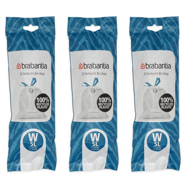 Brabantia Afvalzakken PerfectFit W, 5L, 60 stuks