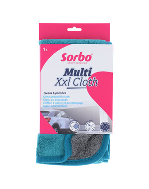 Sorbo Multidoek XXL Micro vezeldoek 30x65cm blauw/grijs