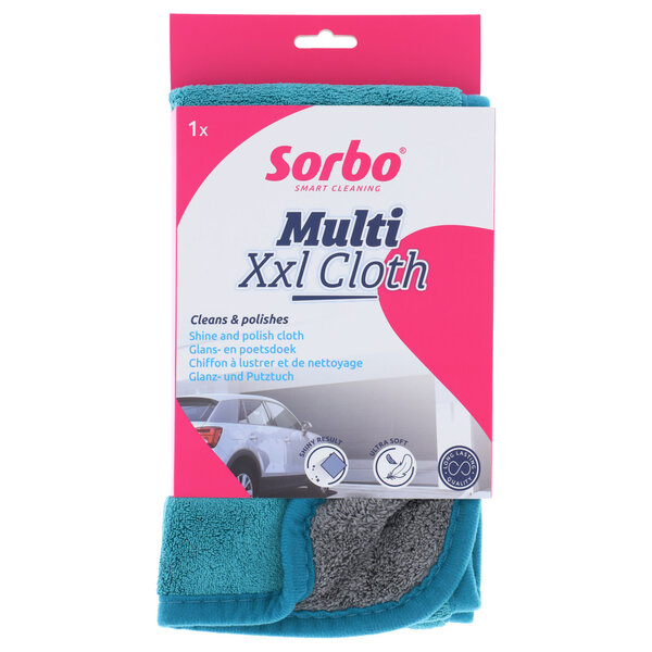Sorbo Multidoek XXL Micro vezeldoek 30x65cm blauw/grijs
