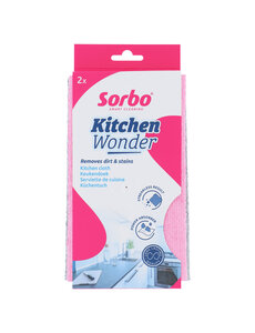 Sorbo Kitchen Wonder Vaatdoek 32x38 cm (2 stuks) roze