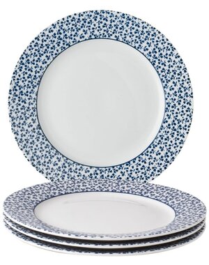 Laura Ashley Bordenset van 4 Floris platte borden 20cm Laura Ashley