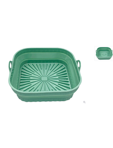 Noviplast Opvouwbare vierkante airfryer mand 20x20x6cm