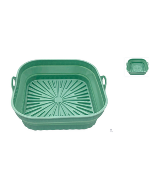 Noviplast Opvouwbare vierkante airfryer mand 20x20x6cm