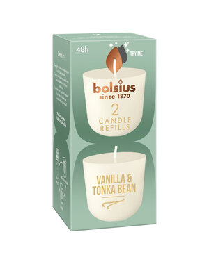 Bolsius Cleanlight refill Vanilla & Tonka bean