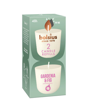 Bolsius Cleanlight refill Gardenia & Fig