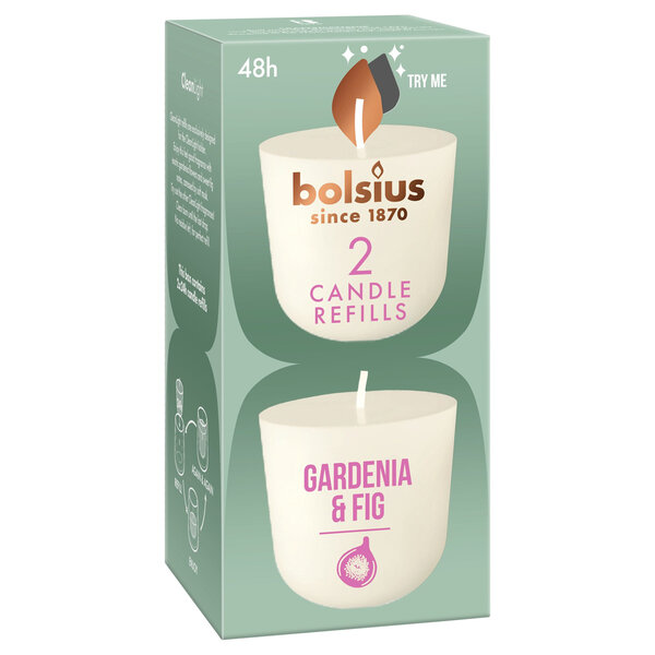 Bolsius Cleanlight refill Gardenia & Fig